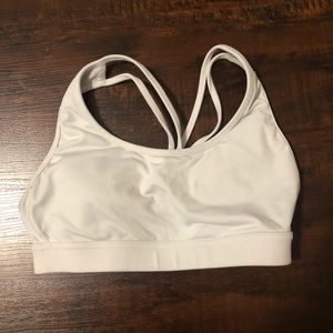 Ptula white sports bra